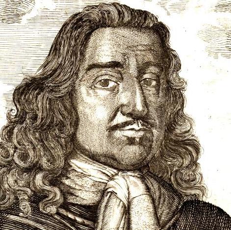 Detail from the frontispiece of Monck's own book. Click to see the full engraved portrait.